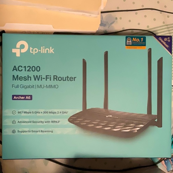 TP-Link AC1200 Mesh Wi-Fi Router Full Gigabit/;MU-MIMO (Archer A6) - Picture 2 of 13